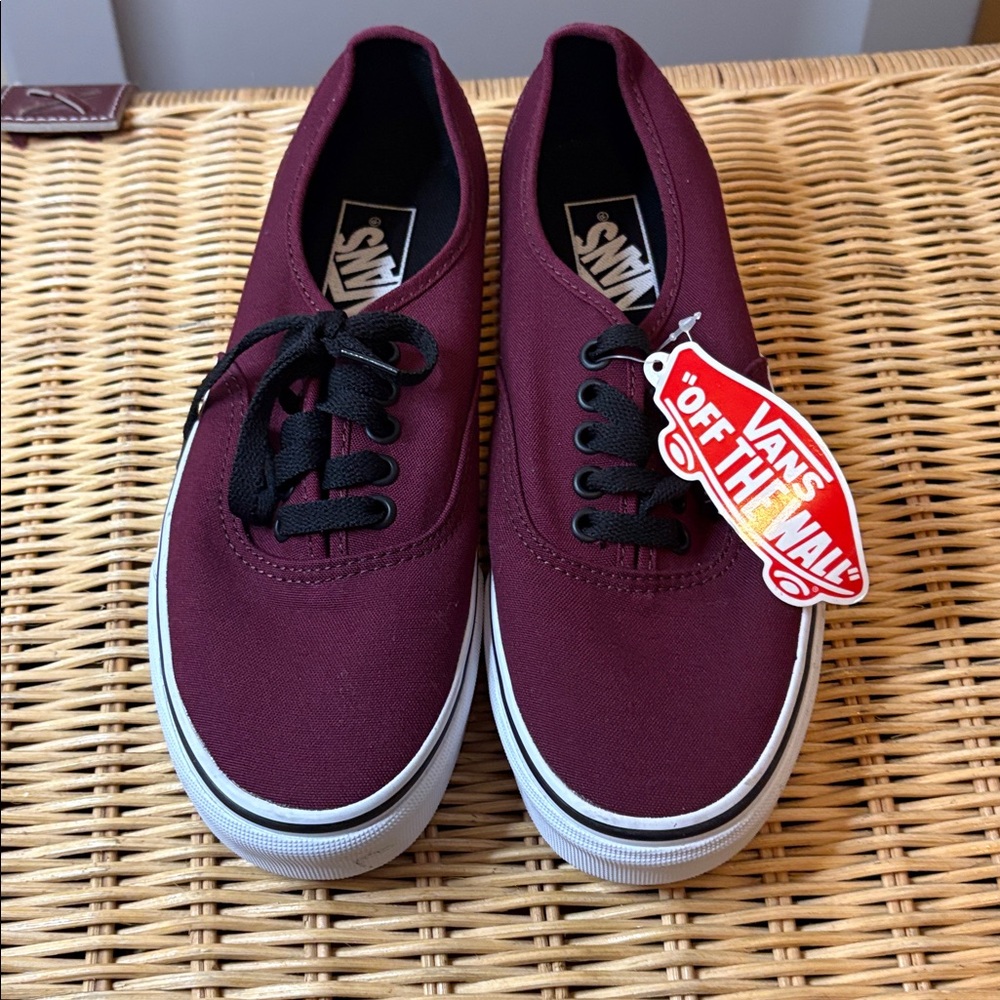 Vans Women’s Size 8 Burgundy Off The Wall Sneakers NMT - Picture 5 of 8